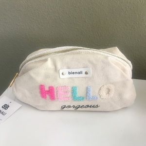 Bienali Bag “ HELLO GORGEOUS “ Zip Top / Canvas NWT